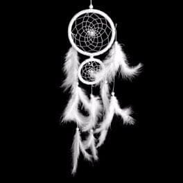 Lovilec sanj (dreamcatcher) - bel