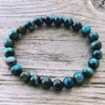 Zapestnica Modro tigrovo oko - okrogli kristali