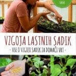 Vzgoja lastnih sadik - Vse o vzgoji sadik za domači vrt