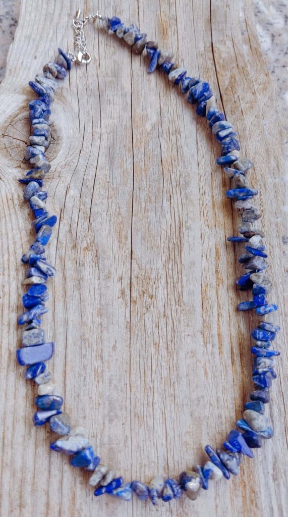 Zapestnica lapis lazuli - okrogli kristali 6