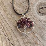 Obesek drevo življenja Granat