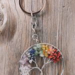 Obesek za ključe drevo življenja 7 čaker